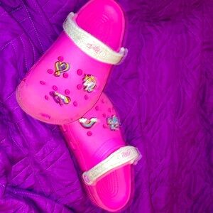 Junior JoJo Siwa pink crocs